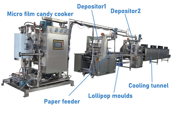 PLC Controlled Snack Making Machine with Long Service Life Easy Operation