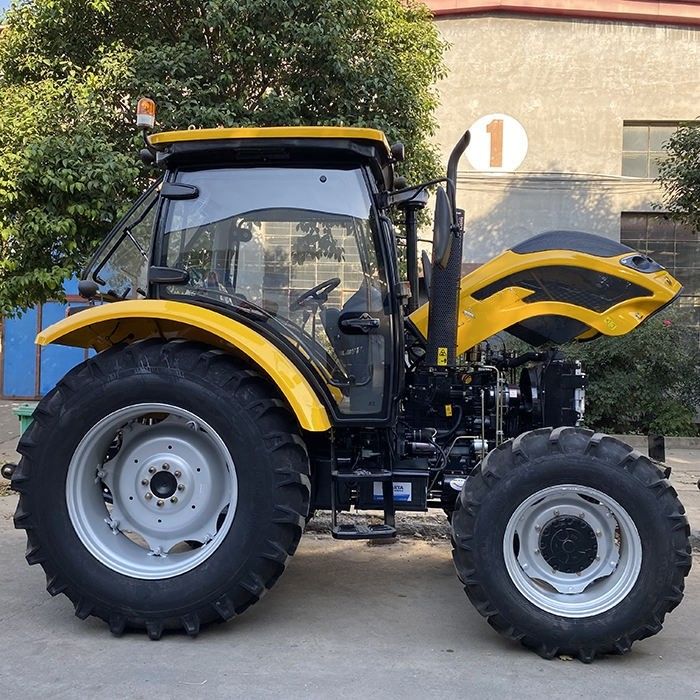 2024 Gear Drive mới Máy kéo nông nghiệp 110HP 120HP Máy kéo bánh xe với hộp số