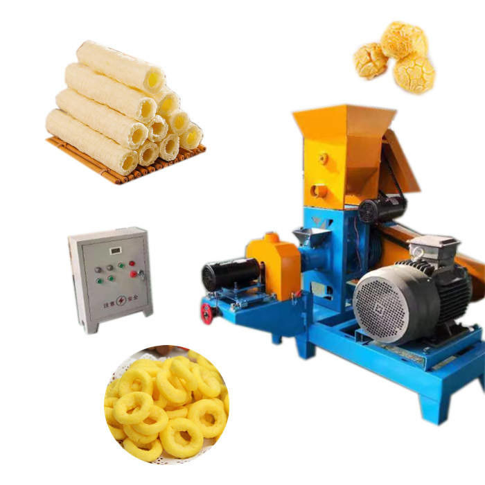 Máy xả bột ngô nhỏ Máy chế tạo đồ ăn nhẹ nhỏ với động cơ