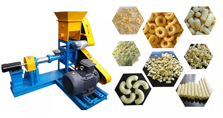 Máy xả bột ngô nhỏ Máy chế tạo đồ ăn nhẹ nhỏ với động cơ