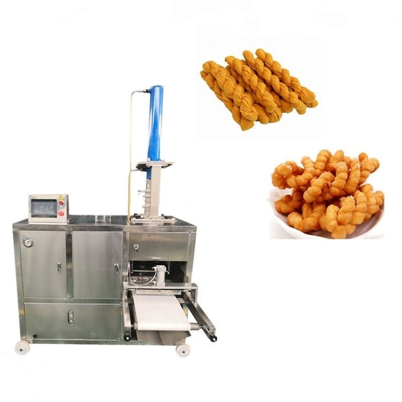 Công nghiệp tự động xoắn Churro đồ ăn nhẹ Thiết bị hình thành mềm Pretzel chiên bột xoắn làm máy ép