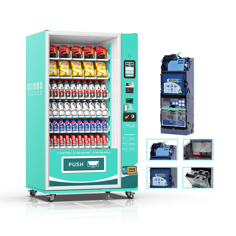 Thiết kế tùy chỉnh Trung Quốc Máy bán hàng bán lẻ hàng loạt Máy bán hàng thương mại chạm cho thực phẩm và đồ uống