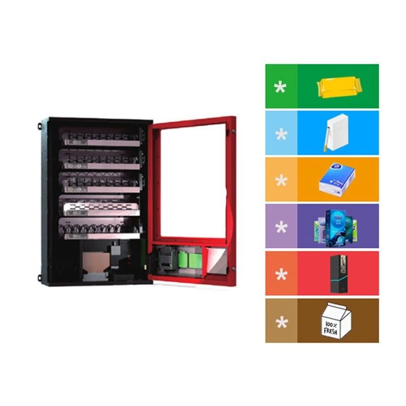 Coin&Bill hoạt động đồ ăn nhẹ và đồ uống Máy bán hàng tự động Máy bán hàng nhỏ gắn trên tường