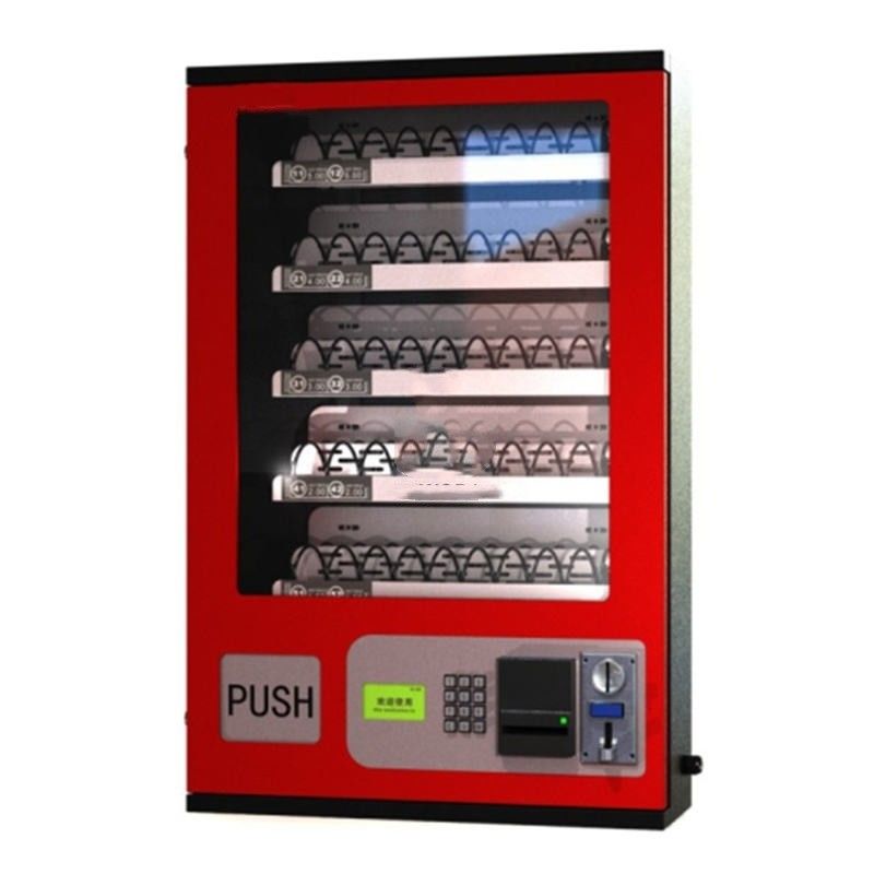 Coin&Bill hoạt động đồ ăn nhẹ và đồ uống Máy bán hàng tự động Máy bán hàng nhỏ gắn trên tường