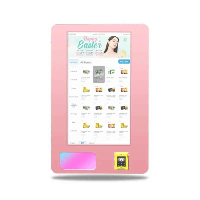 Máy bán hàng hiển thị LCD quảng cáo thông minh đứng trong nhà với giao diện người dùng màn hình cảm ứng tùy chỉnh, điều khiển từ xa kỹ thuật số