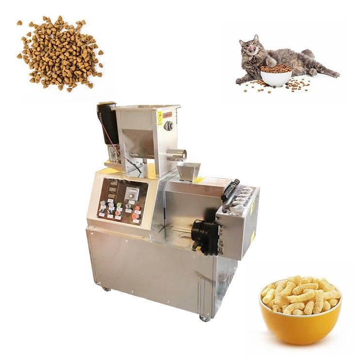 5.5kw Snack Bar Twin Screw Extruder Puffed Corn Chips Snacks Máy chế biến thực phẩm