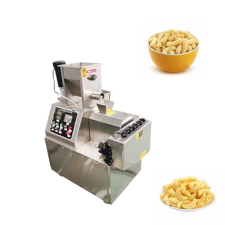 5.5kw Snack Bar Twin Screw Extruder Puffed Corn Chips Snacks Máy chế biến thực phẩm