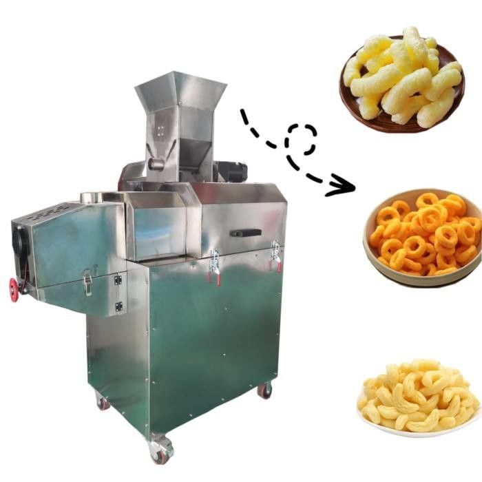 Dễ dàng vận hành Stainless Steel Corn Puff làm máy cho đồ ăn nhẹ Extrusion
