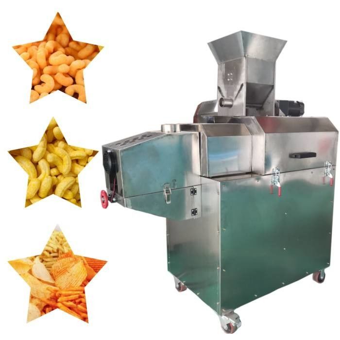 Dễ dàng vận hành Stainless Steel Corn Puff làm máy cho đồ ăn nhẹ Extrusion