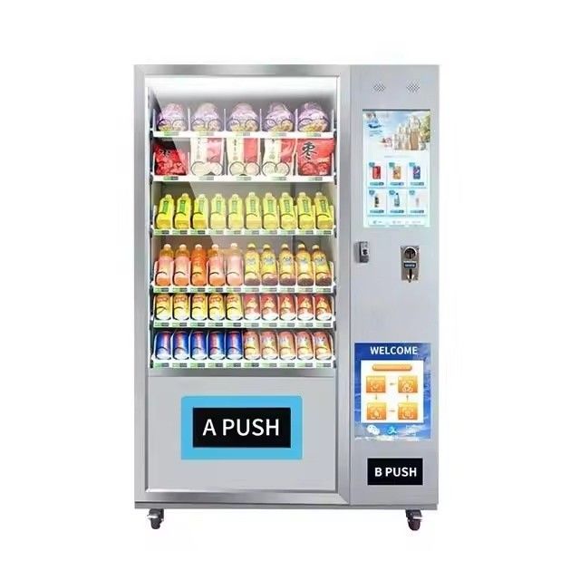 combo Nhà máy cung cấp chất lượng hàng đầu Dịch vụ đầy đủ tốt Thực phẩm lành mạnh đồ ăn nhẹ và đồ uống Máy bán hàng